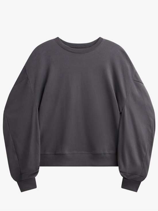 Lakotter Tops - 0154 Women's Oversized Crewneck Sweatshirt - Charcoal